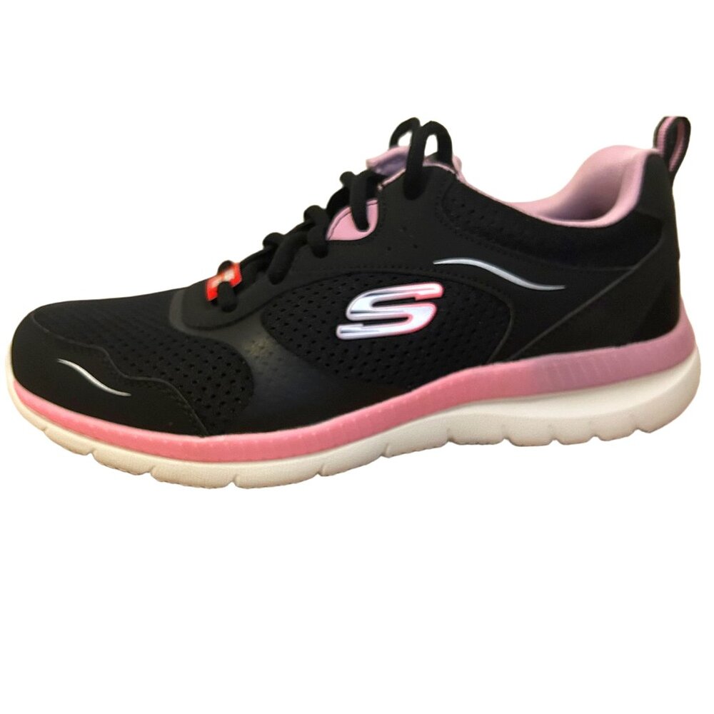 Skechers Women's 7.5 Wide Pink and White